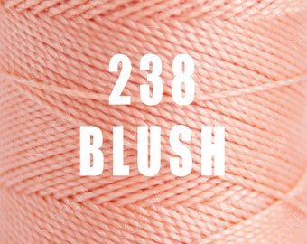 1 Spool / Linhasita Waxed polyester macrame cord / 1 mm / BLUSH /   Complete spool / COR 238