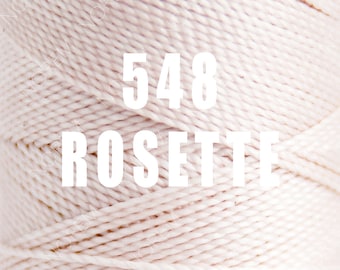 1 spool / Linhasita Waxed polyester macrame cord / 1 mm / ROSETTE /   Complete spool / COR 548