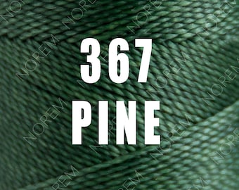 1 spool / Linhasita Waxed polyester macrame cord / 1 mm / PINE /   Complete spool / COR 367