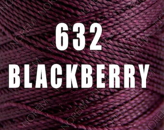 1 spool / 1mm / Linhasita Waxed polyester macrame cord  / BLACK BERRY /   Complete spool / COR 632