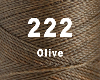 1 Spool / Linhasita Waxed polyester macrame cord / 1 mm / OLIVE /   Complete spool / COR 222