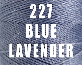 1 Spool / Linhasita Waxed polyester macrame cord / 1 mm / BLUE LAVENDER /   Complete spool / COR 227