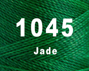 1 spool / Linhasita Waxed polyester macrame cord / 1 mm / JADE /   Complete spool / COR 1045