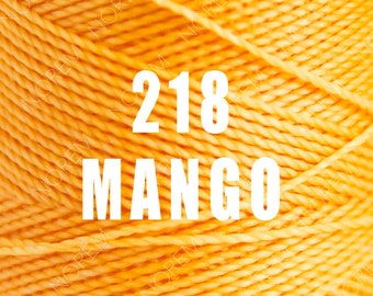 1 Spool / Linhasita Waxed polyester macrame cord / 1 mm / MANGO /   Complete spool / COR 218