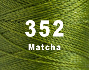 1 spool / Linhasita Waxed polyester macrame cord / 1 mm / MATCHA /   Complete spool / COR 352