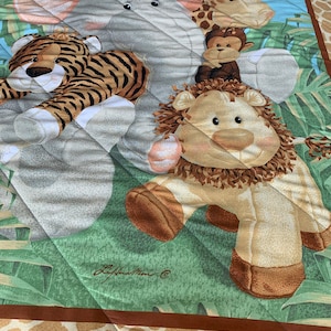 【1950s-1960s USA vintage】ベビーキルト ラグ アニマル Vintage Baby Quilt - Etsy