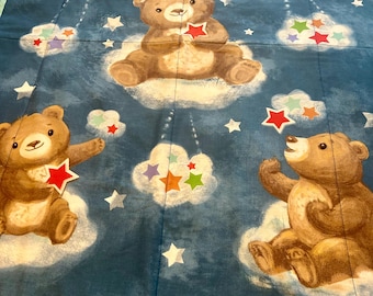Baby Kleinkind Quilt/Bär Quilt/neues Baby/Babyparty/Geburtstagsgeschenk/Krippe Quilt/Krabbeldecke/Star Quilt