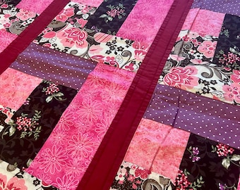 Floral Quilt/Birthday/Mother's Day/Easter/Anniversary/Wedding/Housewarming/Newlyweds/Bridal Shower/Sofa Throw