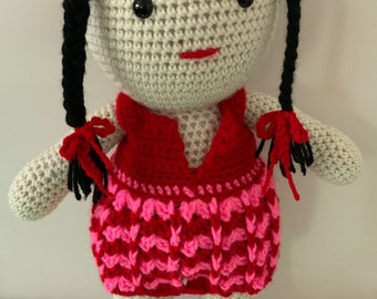 Baby Doll/Crocheted Doll/Handmade Doll/Easter/Baby Girl Doll/Stuffed baby girl doll/Baby Gifts/New Baby/Christmas Gift/Birthday