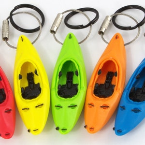 White Water Recreational Kayak Key Chain KEYAK