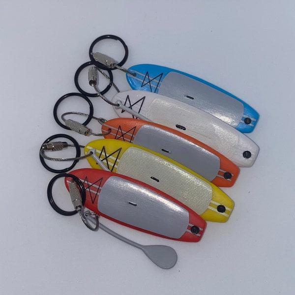 SUP Stand Up Paddle Board Surf Keychain Keyring
