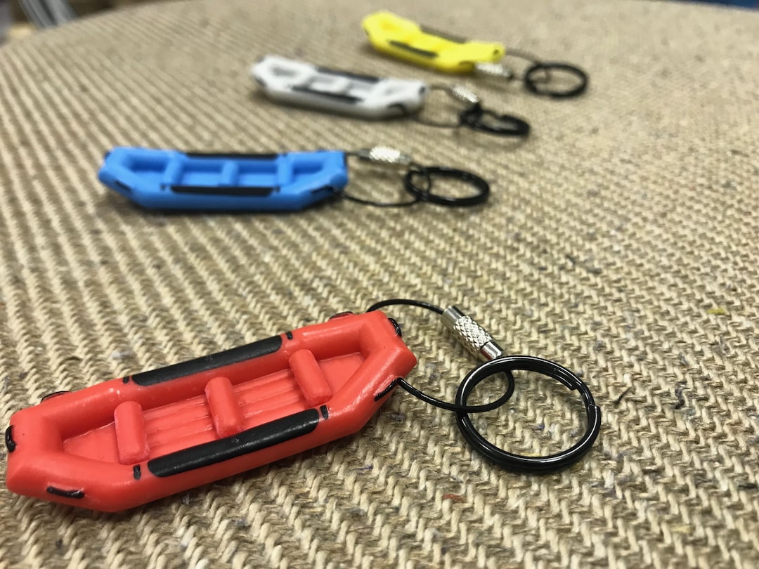 Key Card Raft White Water Raft Key Chain Key Ring RAFTEY - Etsy