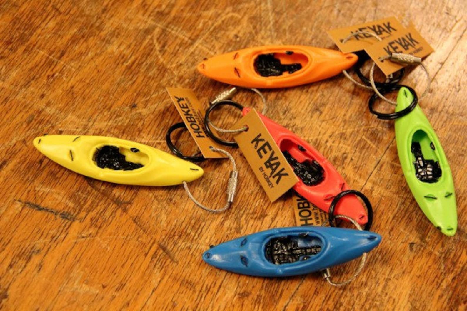 White Water Recreational Kayak Key Chain KEYAK Etsy