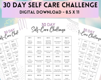 30 Day Self Care Challenge Printable (PDF Download)