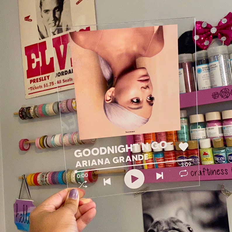 Custom Acrylic Music Display Wall Art Album Plaque 8x10 Etsy