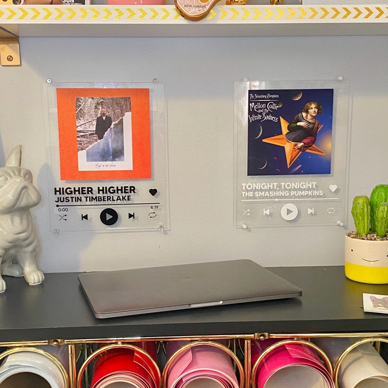 Custom Acrylic Music Display Wall Art Album Plaque 8x10 Etsy