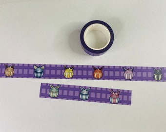Washi-tejp för muffins med Eevee-motiv
