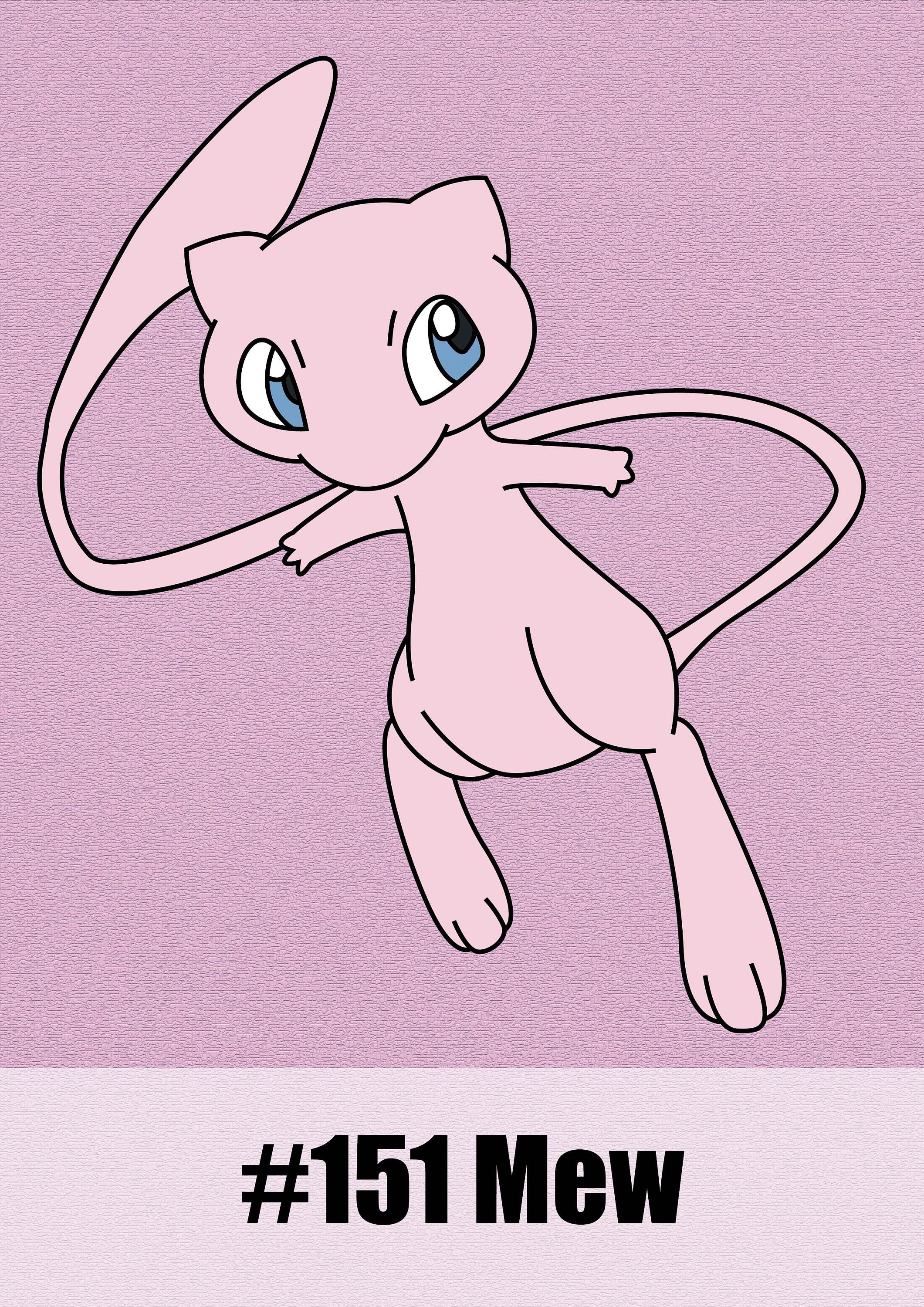 COMO DESENHAR O POKÉMON MEW FACILMENTE 