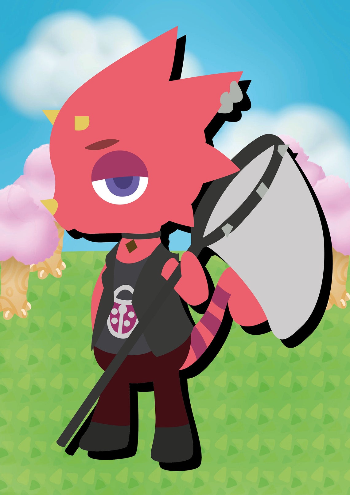 Animal Crossing Flick Art Print - Etsy India