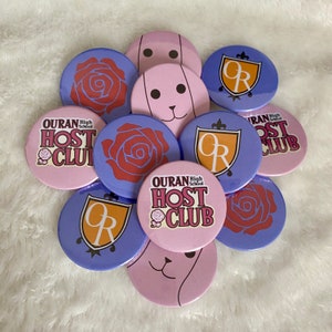 Ouran High School Host Club Badges 38mm
