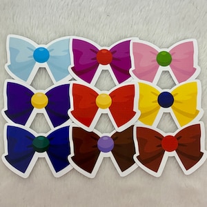 Sailor Scout Bow Stickers
