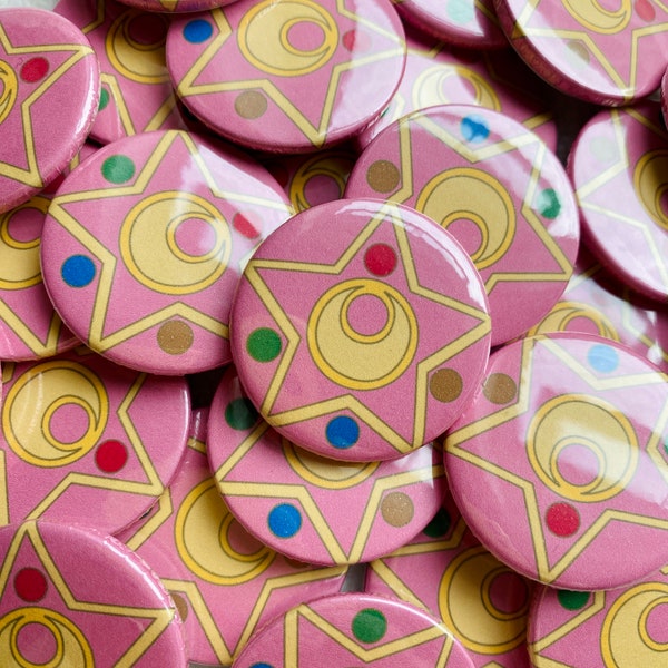 Sailor Moon Pink Star Transformation Brooch Badge