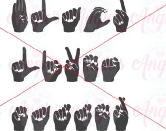 Sign Language Svg Etsy
