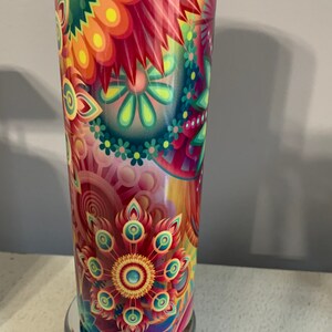 Bright Colorful 20oz Tumbler, Hot or Cold Liquids, Stainless Steel Cup, Travel Cup,  Personalization Available, Birthday Gift,