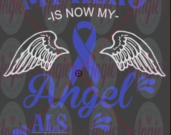 ALS Awareness Cut File, Instant Download, Svg Download, ALS Memorial Shirt Svg