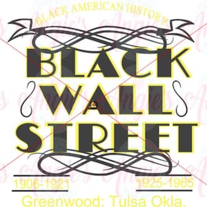 Black Wall Street SVG Cut File, Instant Download, BLM, Black Pride Design