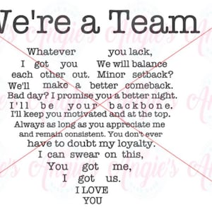 We&#39;re A Team SVG, Instant Download, SVG Cut File, I Got Us Svg, I Love You Svg, Husband and Wife Shirt Svg, Valentine&#39;s Shirts For Couples