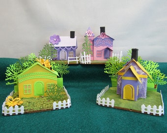 Tiny Paper Houses... it's a neighborhood