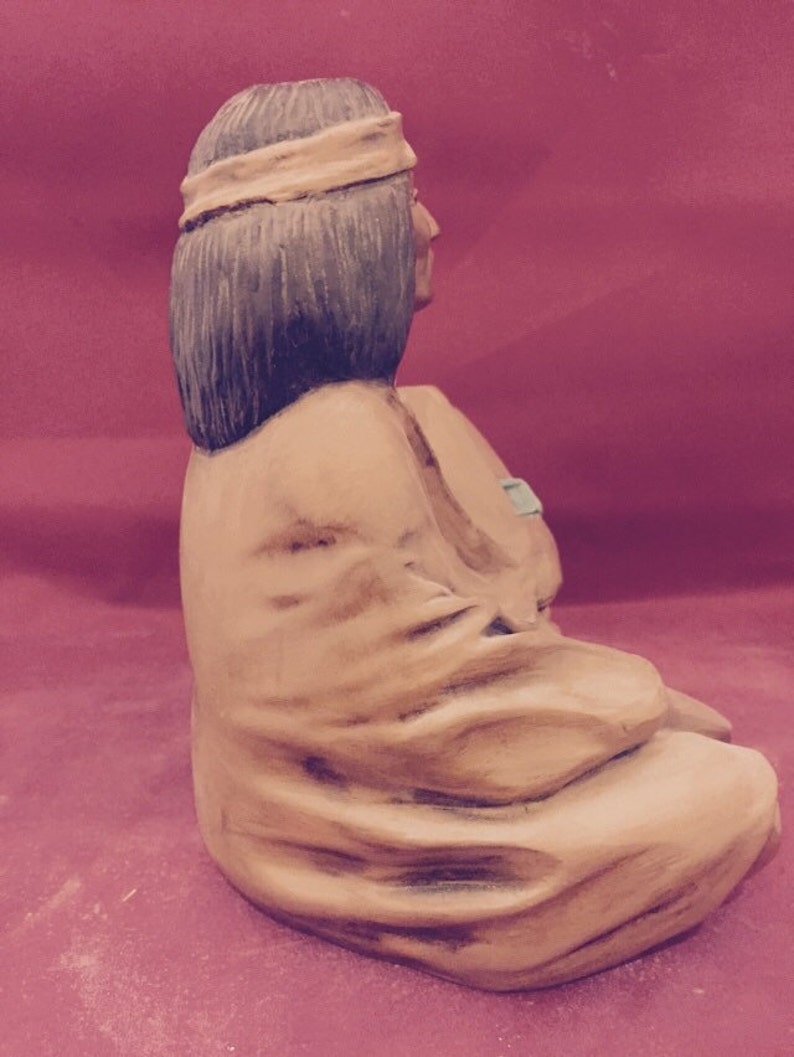 ready to paint Wise Old Indian Man Bisque