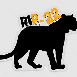 RIP-22 - Celebrating the Life of Los Angeles Mountain Lion P-22 [vinyl sticker]