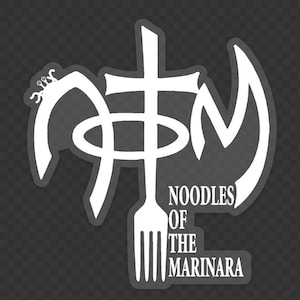Noodles of the Marinara (Vinyl Sticker) - The “Tagliatelle Tramp Stamp” for Pastafarians