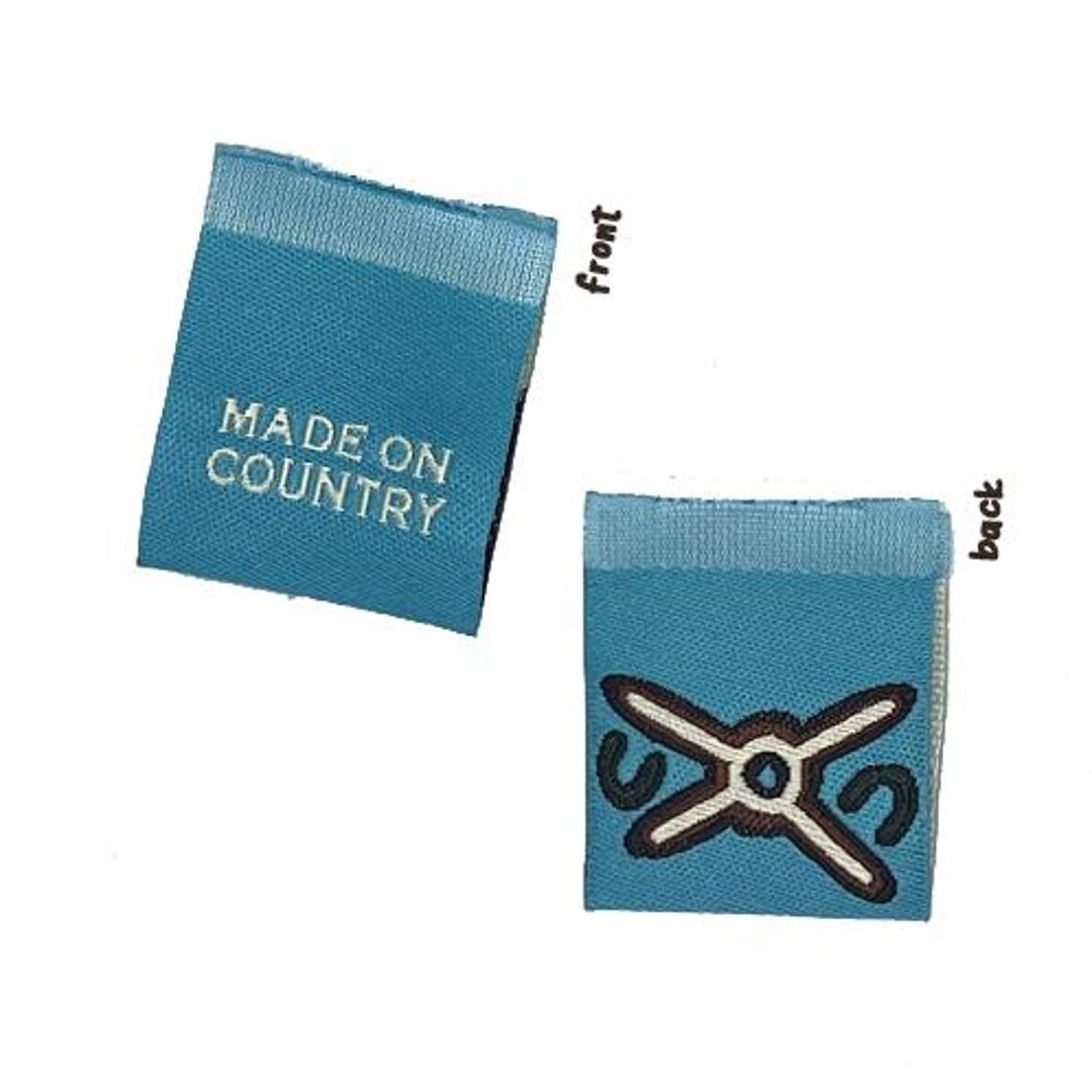 Made on Country | Woven Labels | Pack of 10 Labels | Sewing Accessories ...