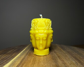 Multi-Face Buddha Ritual Beeswax Candle