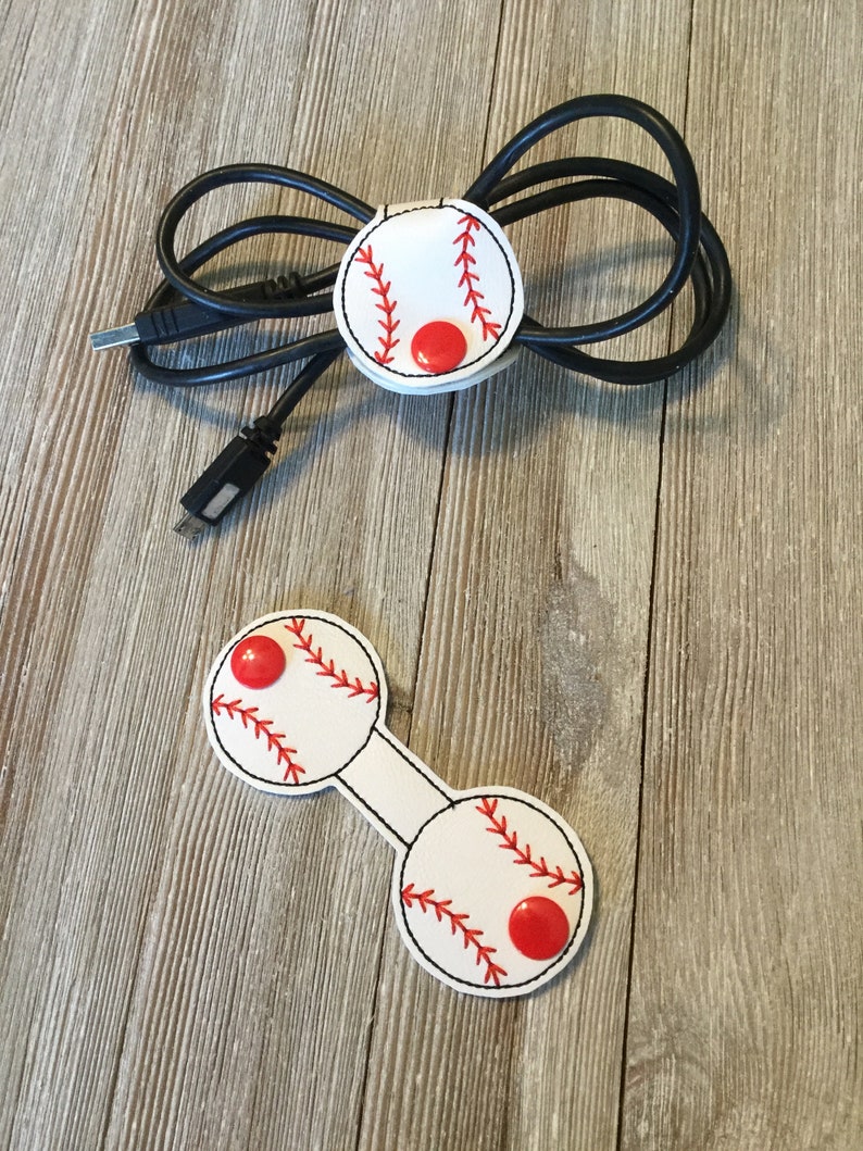 Cord Keeper Baseball Basketball Embroidered Handmade Cord Etsy