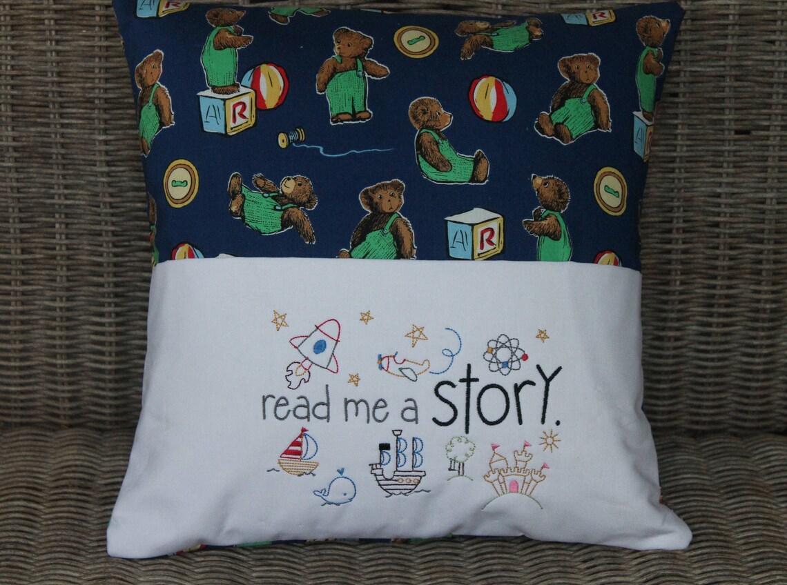 Reading Pillow Pocket Pillow Young Reader Pillow Youth Etsy