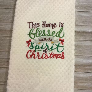 Embroidered Kitchen towel, kitchen towel, tea towel, Christmas, hostess gift, kitchen, gift, handmade, funny kitchen towel