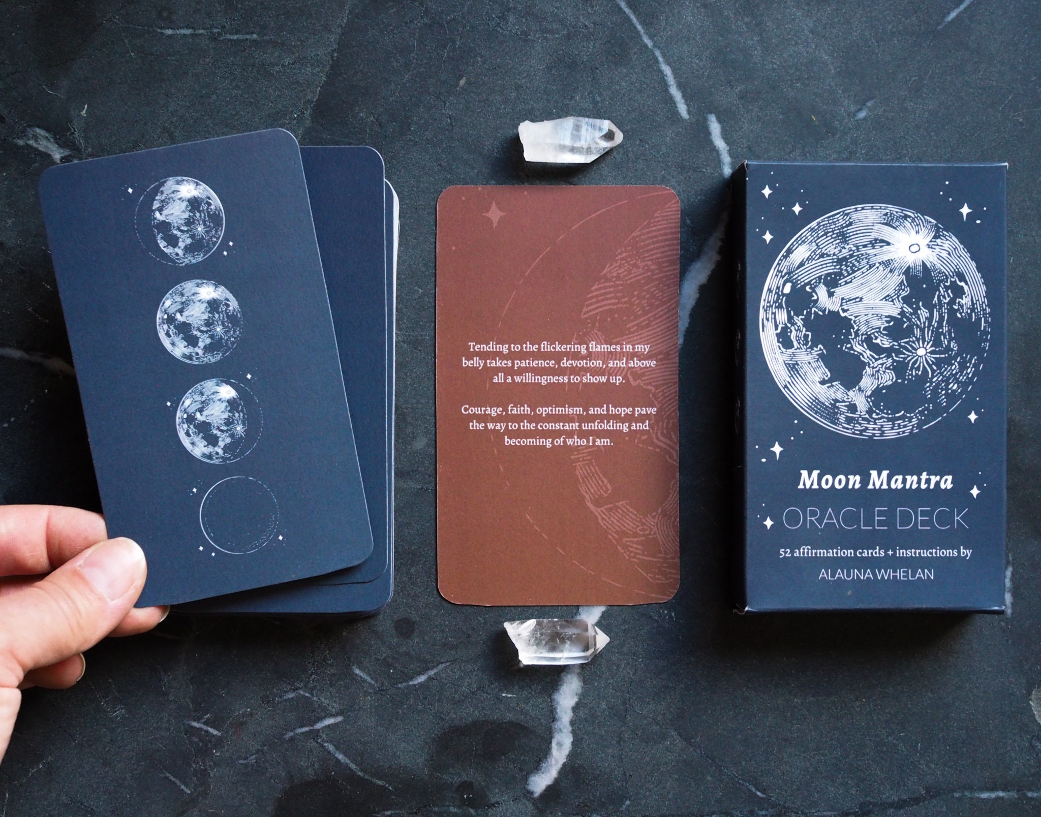 Moon Mantra Oracle Deck Empowering Affirmation Cards - Etsy