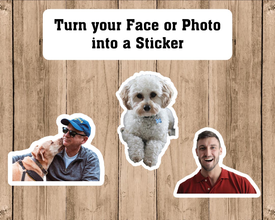 Personal Photo Sticker Custom Photo Stickers: Waterproof Vinyl, Personalized Image or Logo - Etsy
