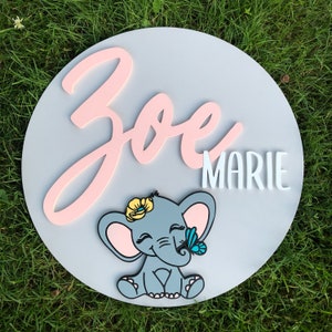 Custom Nursey Name Sign 3D