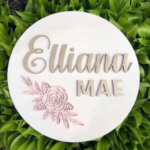 Custom Nursey Name Sign 3D