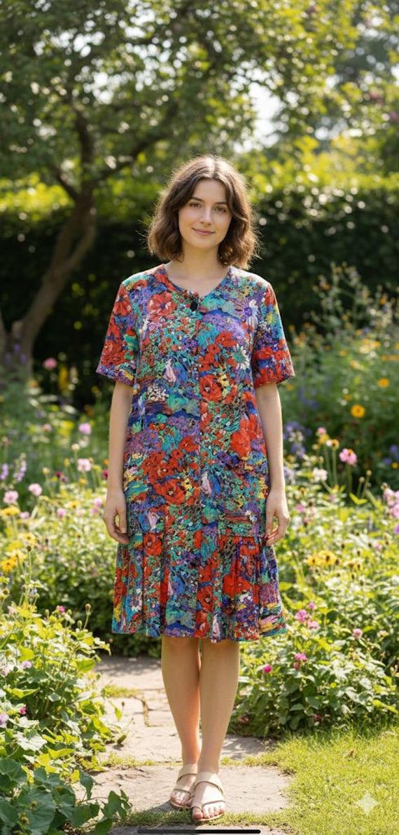 colorful drop waist dress Our Love Pink Floral Drop Waist Dress – Shop the Mint main image 0