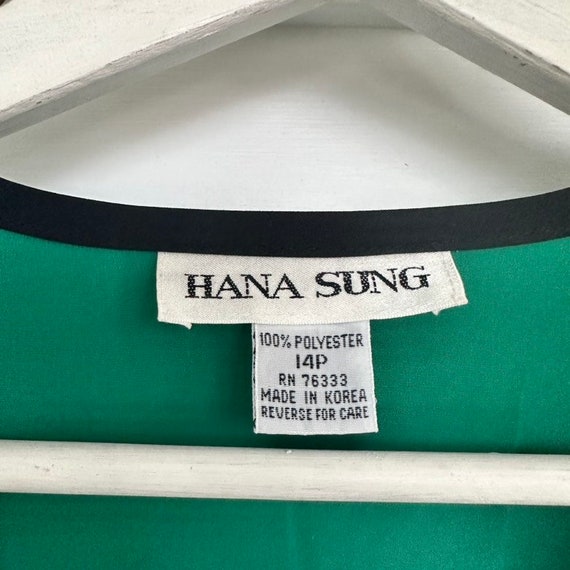 Vintage Kelly Green Day Dress By Hana Sung ~ NEW … - image 2