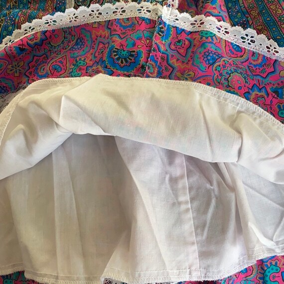 Vintage Mixed Print Patchwork A Line Skirt ~ Mult… - image 3