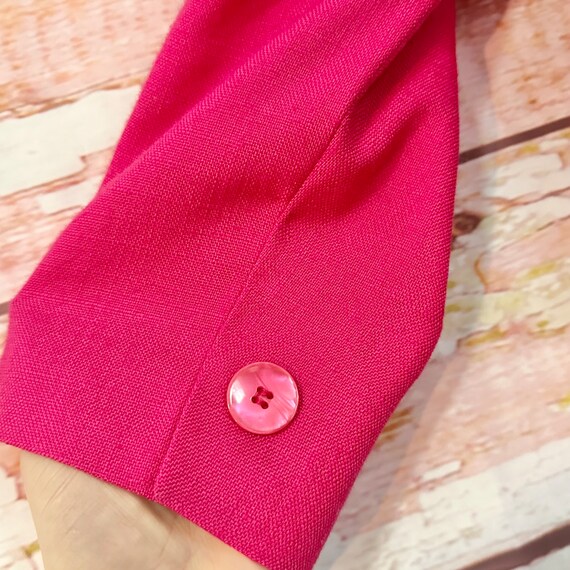 Vintage 90s Fuchsia Oversized Blazer by Worthingt… - image 2