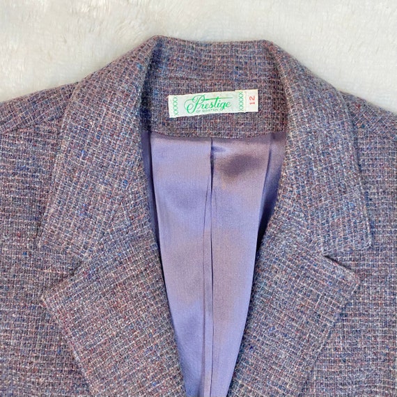Vintage Soft Purple Wool Blazer by Prestige of Bo… - image 3
