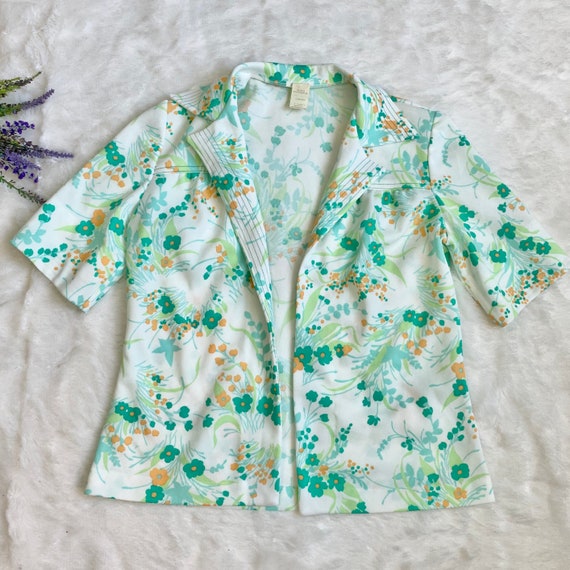 Vintage Bright Spring Floral Sheath Dress & Jacke… - image 7